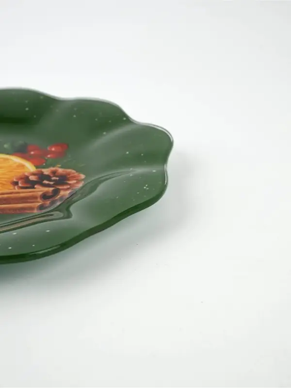 Тарелка плоская новогодняя &laquo;Апельсины&raquo;, d=20 см