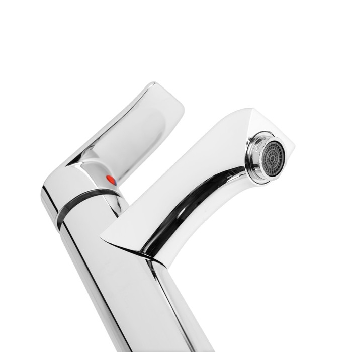 Смеситель для раковины ZEIN Z3716, однорычажный, длина излива 12 см, пластик, хром Смеситель для раковины ZEIN Z3716, однорычажный, длина излива 12 см, пластик, хром