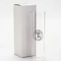 Ваза стеклянная для цветов &laquo;Счастливая&raquo;, 6&times;20 см, 530 мл