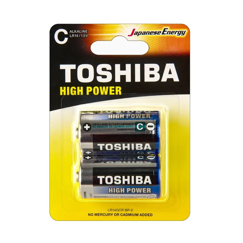 Батарейка Toshiba LR14 С BL2 Alkaline 1.5V (2/20/120)