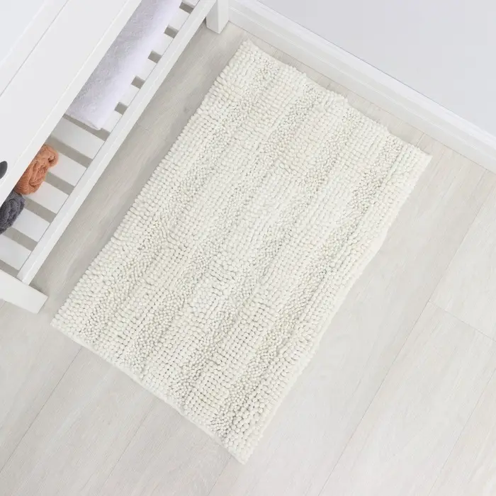 Коврик для дома LaDо́m, букли, плотность 1900 г, 50&times;80 см, белый