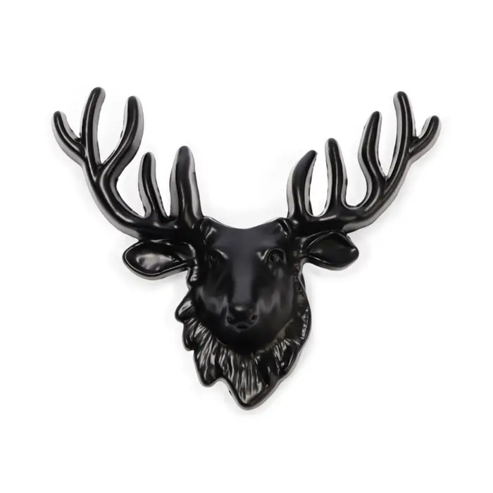 Ручка-кнопка CAPPIO PRO &laquo;Олень&raquo; 66&times;55 мм, цвет черный