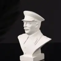 Бюст И.В. Сталин, 10х7х5 см, натуральный, гипс