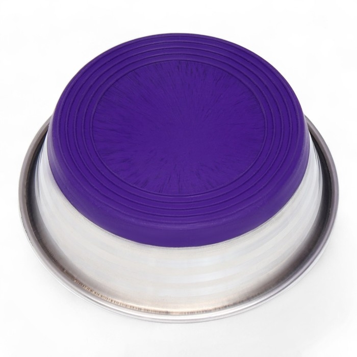 Миска утяжеленная цветная, с силиконовым основанием, 300 мл, фиолетовая Миска утяжеленная цветная, с силиконовым основанием, 300 мл, фиолетовая