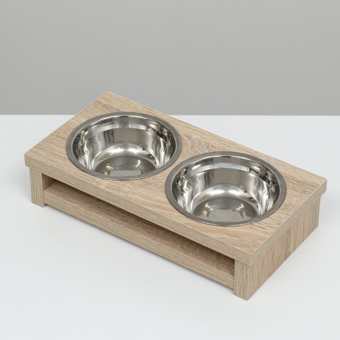 Кормушка для животных двойная, 2 х 250 мл,  29,2 х 15 х 6,7 см Кормушка для животных двойная, 2 х 250 мл,  29,2 х 15 х 6,7 см