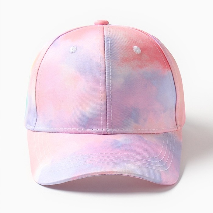 Кепка для девочек MINAKU Кепка для девочек MINAKU "Tie-dye" цвет фиолетовый, р-р 52