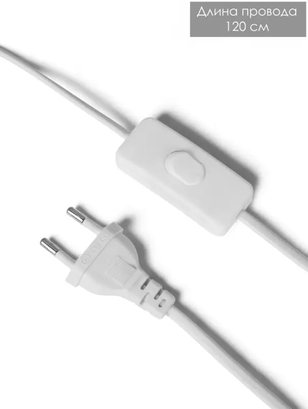 Лампа настольная E27 40Вт "Бутон" матовый белый 12,5х12,5х26,5 см