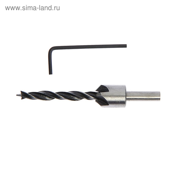 Сверло с зенкером ТУНДРА, 7 х 100 мм Сверло с зенкером ТУНДРА, 7 х 100 мм