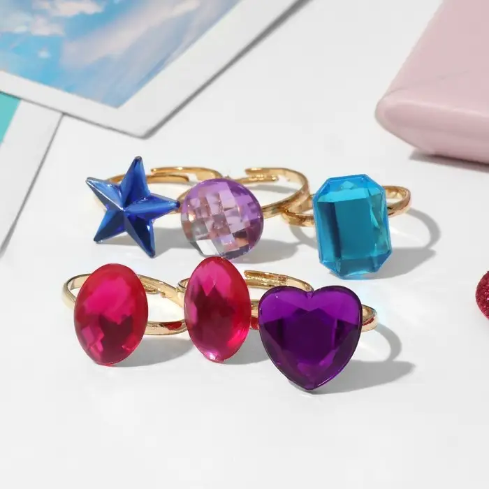 Кольцо «Выбражулька» созвездия, безразмерное, форма МИКС, МИКС в золоте Кольцо «Выбражулька» созвездия, безразмерное, форма МИКС, МИКС в золоте