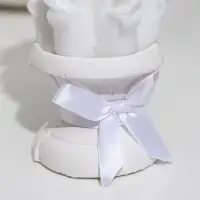 Набор свечей резных с подсвечником "Свадебный", белый: домашний очаг, родительские свечи