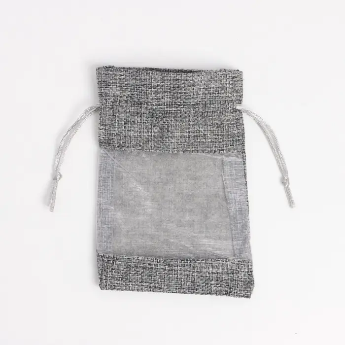 Льняной мешочек для хранения украшений, подарков, трав, 10&times;14 см, набор из 5 штук