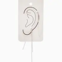 Серьги "Протяжка", цвет серебро