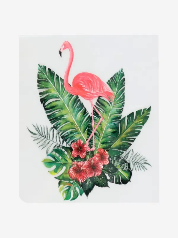 Термонаклейка &laquo;Фламинго в кустах&raquo;, 19.5&times;15 см