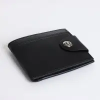 Портмоне мужское, отделение на молнии, на магните, чёрное