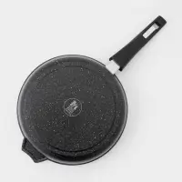 Сковорода Мечта &laquo;Гранит Black&raquo; Induction Pro, d=26 см, h=6 см, съёмная ручка, антипригарное покрытие, индукция, литой алюминий, чёрный