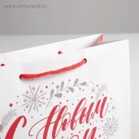 Пакет ламинированный «С Новым годом!», MS 23 х 18 х 8 см