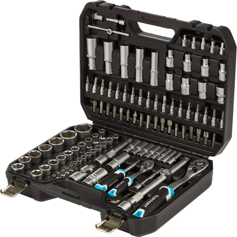 Набор инструмента Topfort 110 предметов 1/4 и 1/2