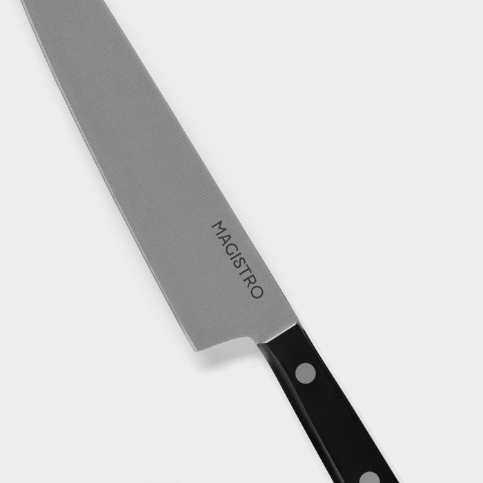 Нож кухонный универсальный Magistro Hinshitsu, нержавеющая сталь, 15,7 см, чёрный Нож кухонный универсальный Magistro Hinshitsu, нержавеющая сталь, 15,7 см, чёрный