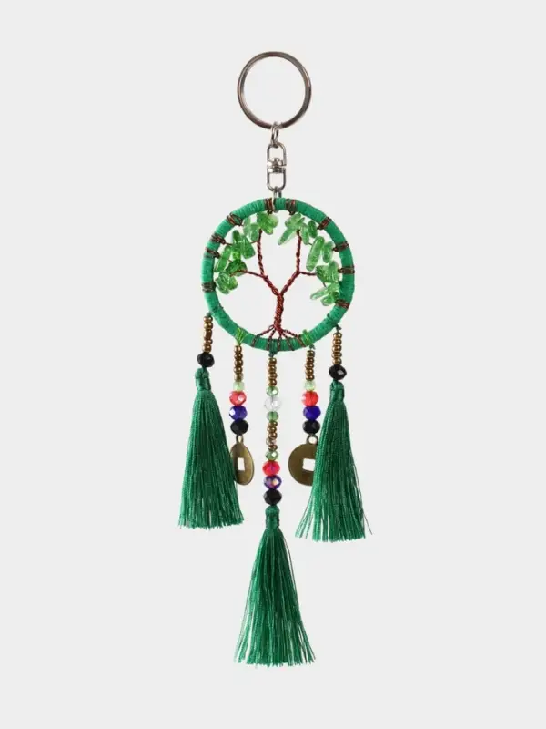 Брелок ловец снов Брелок ловец снов "Древо" 19 см, цв. зелёный