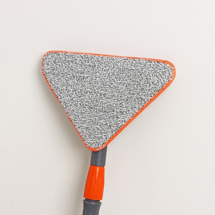 Щётка для окон Raccoon, фигурная, телескопическая стальная ручка 80(125) см, водосгон силикон 26 см, насадка из микрофибры 26×17,5 см Щётка для окон Raccoon, фигурная, телескопическая стальная ручка 80(125) см, водосгон силикон 26 см, насадка из микрофибры 26×17,5 см