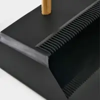 Щетка с совком "Meli Loft" бамбуковый держатель, цвет черный 26х24х96 см Щетка с совком "Meli Loft" бамбуковый держатель, цвет черный 26х24х96 см