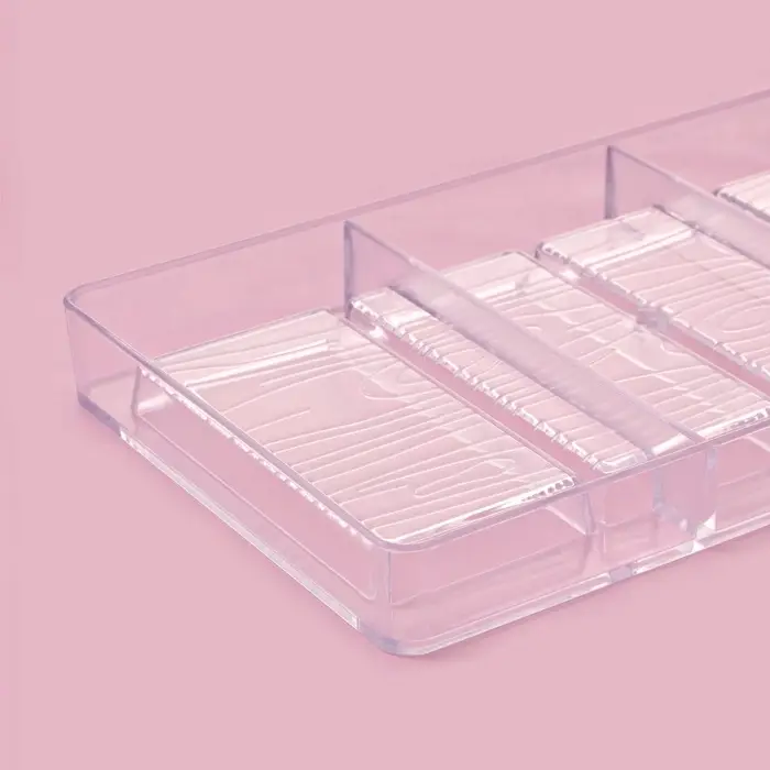 Форма для шоколада &laquo;Кора дерева&raquo;, пластик, 20&times;12&times;2.5 см, 4 ячейки 8.5&times;2.1&times;0.8 см, прозрачная