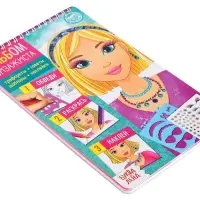 Книга с наклейками и трафаретами &laquo;Альбом визажиста&raquo;