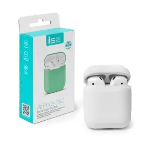 Чехол для AirPods 1/2 Silicone Case ISA White