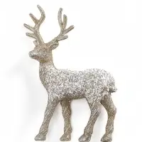 Ёлочная игрушка &laquo;Олень блестящий галант&raquo;, 16&times;12 см, золотистая