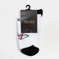 Носки мужские MINAKU «Фигуры» цвет белый, размер 40-41 (27 см)