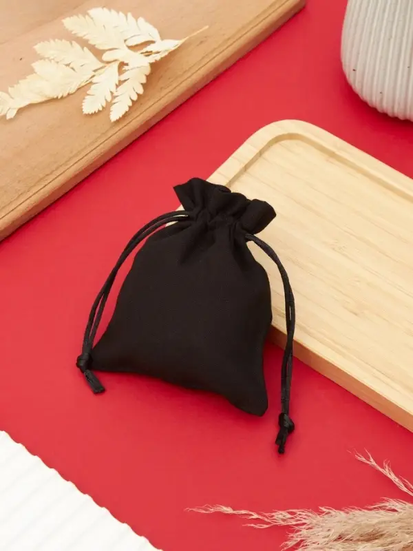 Мешочек подарочный «Хлопок», 10×12 см, чёрный Мешочек подарочный «Хлопок», 10×12 см, чёрный