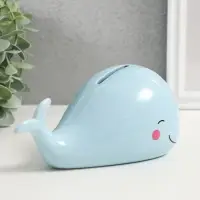 Копилка для денег &laquo;Голубой китёнок&raquo;, керамика, 16.7&times;9.9&times;9.1 см