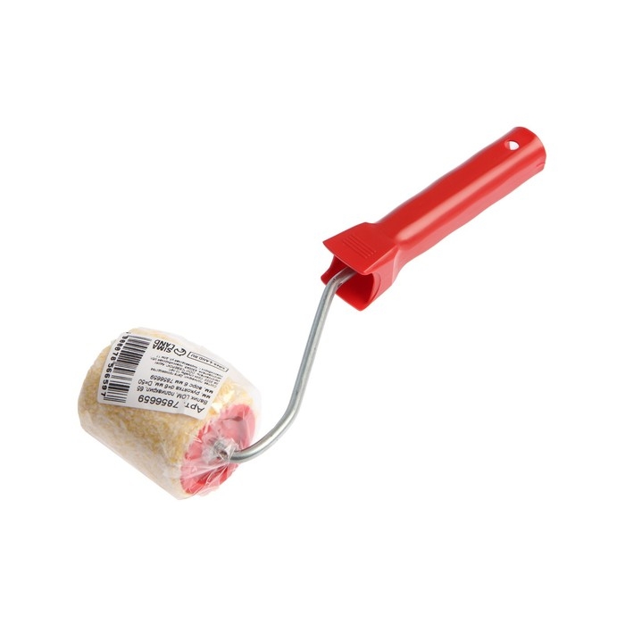 Валик ЛОМ, полиакрил, 65 мм, рукоятка d=6 мм, D=50 мм, ворс 6 мм Валик ЛОМ, полиакрил, 65 мм, рукоятка d=6 мм, D=50 мм, ворс 6 мм