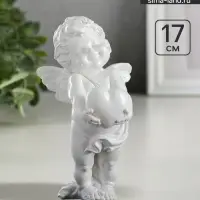 Фигура гипс &laquo;Ангелочек с сердцем&raquo;, 10&times;17 см
