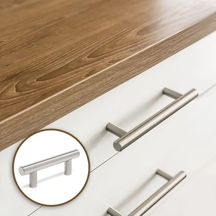 Ручка-рейлинг CAPPIO FRIDA, нержавеющая сталь, d=12 мм, м/о 64 мм, цвет матовый никель Ручка-рейлинг CAPPIO FRIDA, нержавеющая сталь, d=12 мм, м/о 64 мм, цвет матовый никель