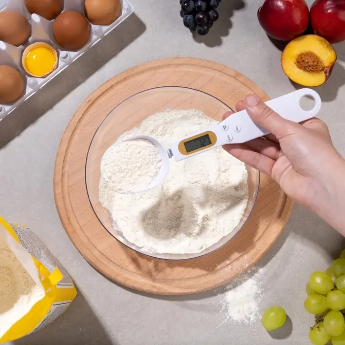 Мерная ложка Luazon LV-507, электронная, до 0.5 кг, белая