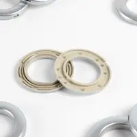 Люверсы для штор, d=3.4/5.5 см, 10 шт., цвет серебряный