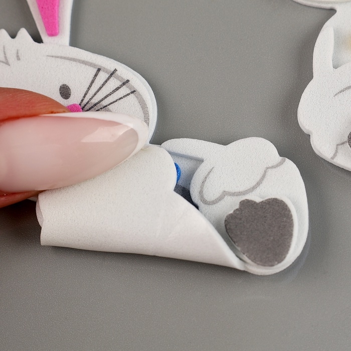 Набор наклеек из EVA  Набор наклеек из EVA "Зайки", 4 шт