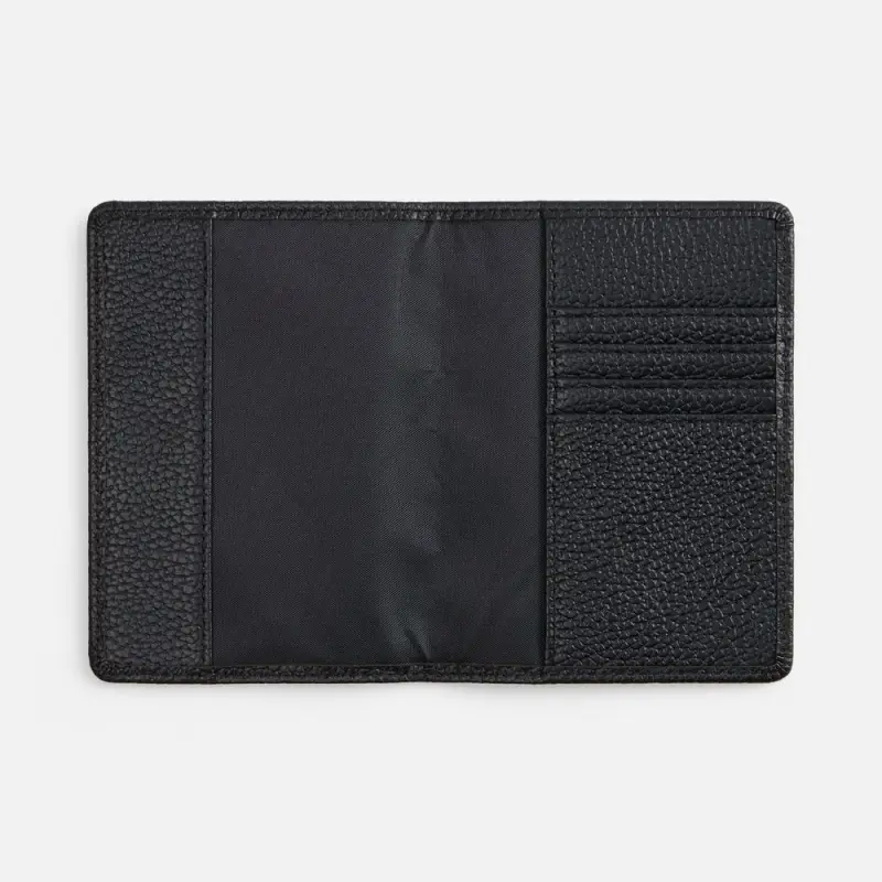 Обложка для паспорта Unison, черная Обложка для паспорта Unison, черная