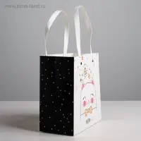 Пакет подарочный, упаковка, &laquo;Котик&raquo;, 20 х 20 х 10 см