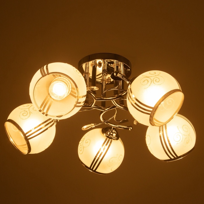 Люстра Люстра "Грета" 5х40Вт Е27 Хром МОДЕЛЬ: 2600553