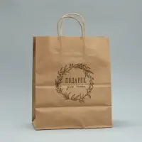 Пакет подарочный крафтовый, упаковка, «Подарок для тебя», 24 х 28 х 14 см Пакет подарочный крафтовый, упаковка, «Подарок для тебя», 24 х 28 х 14 см