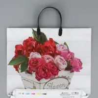 Пакет "Пинк", полиэтиленовый с пластиковой ручкой, 38 х 34 + 3 см, 90 мкм Пакет "Пинк", полиэтиленовый с пластиковой ручкой, 38 х 34 + 3 см, 90 мкм