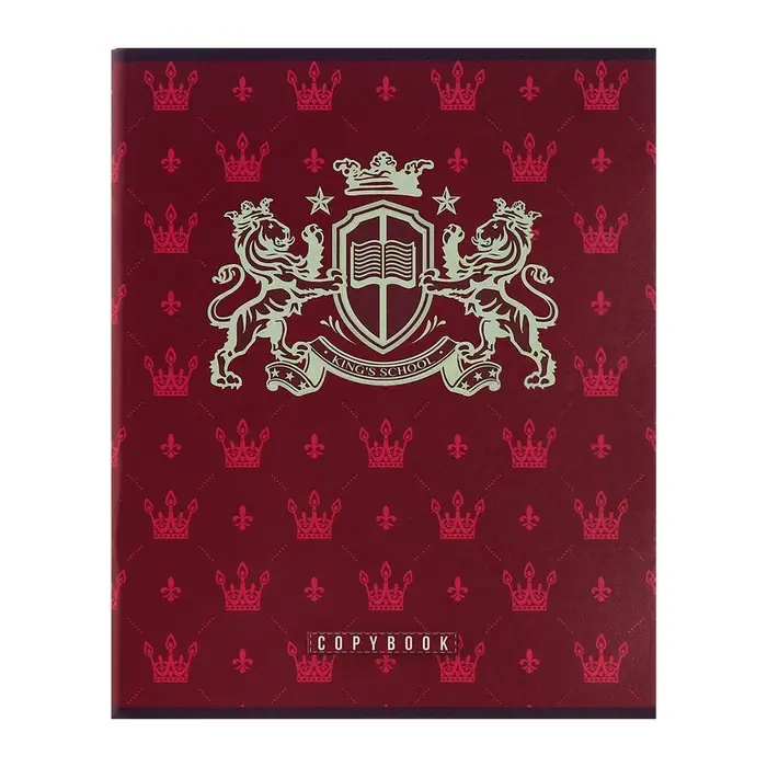 Комплект тетрадей из 4 штук, 96 листов в клетку Calligrata &laquo;King's school&raquo;, обложка мелованный картон, блок офсет