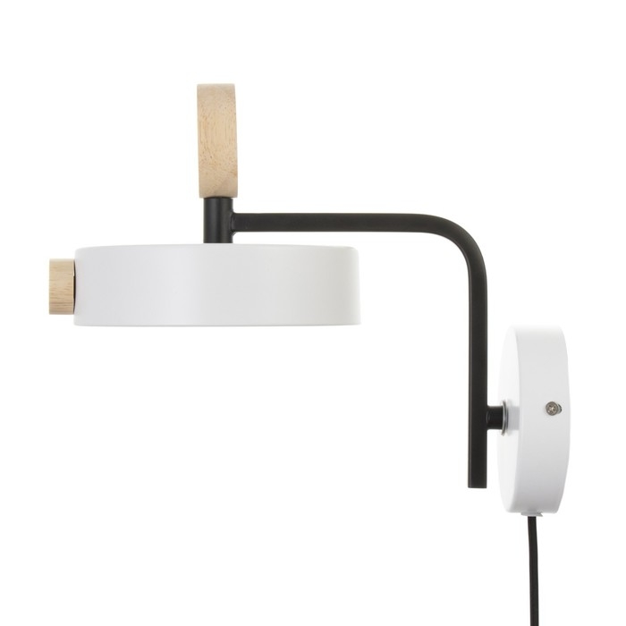 Бра с выключателем на проводе "Пиатти" LED 12Вт 4000К белый 15х26х16см