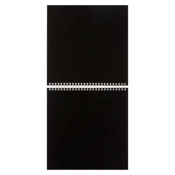 Скетчбук 240 х 240 мм, 40 листов чёрная бумага, 20 листов белая бумага, на гребне "Музыка Да Винчи", обложка мелованный картон, жёсткая подложка, блок 100/160 г/м&sup2;