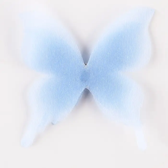 Декор для творчества &laquo;Бабочка&raquo;, трёхслойный, набор 12 шт., размер 1 шт. &mdash; 5&times;4.5 см, цвет голубой