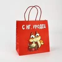 Набор пакетов подарочных &laquo;Новогодний праздник&raquo; 5 шт., 22&times;22&times;11 см