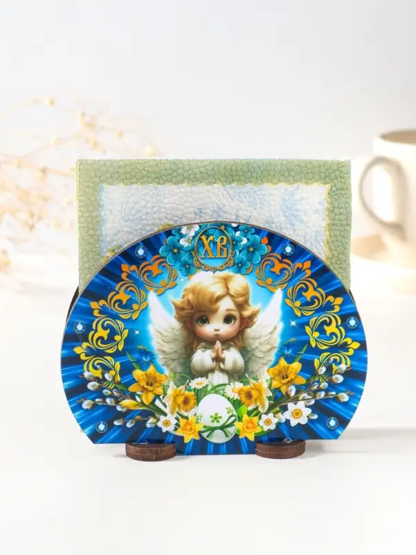 Салфетница  пасхальная №1, 12,8х10х5 см