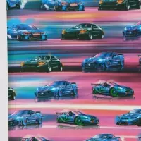 Бумага упаковочная глянцевая &laquo;Машинки&raquo;, 70&times;100 см